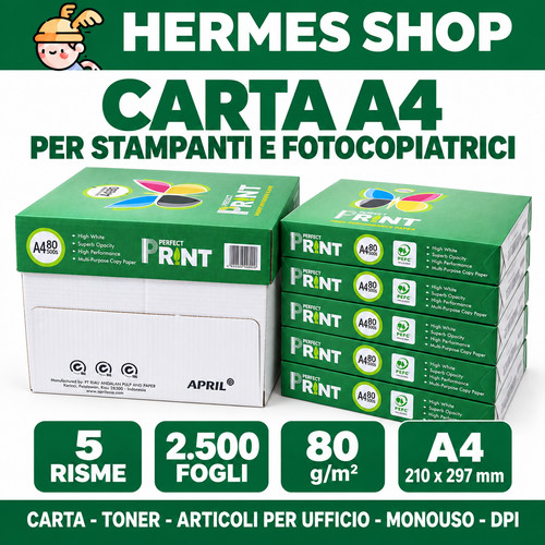 Carta 80g risme 2500 - carta, 5